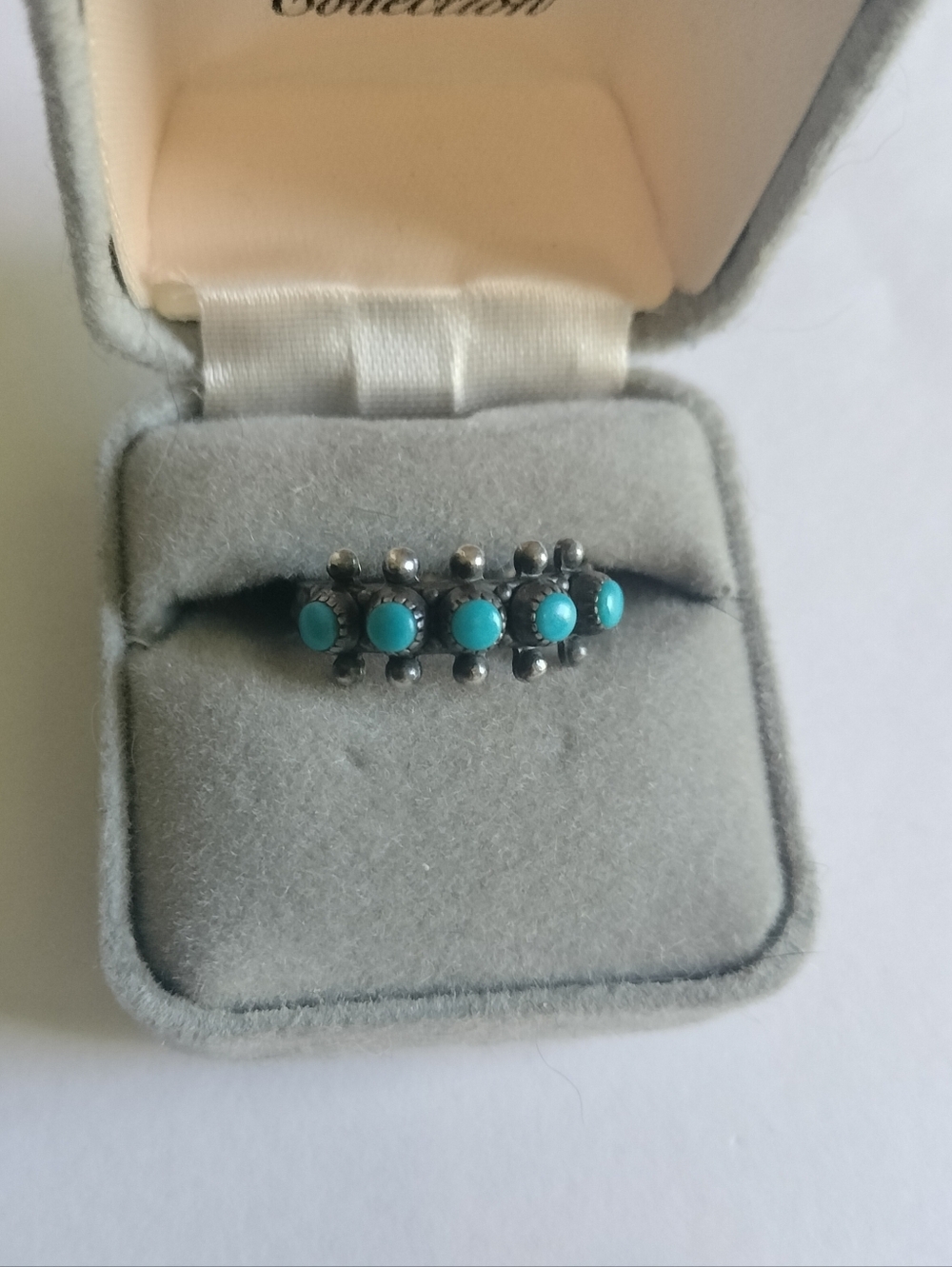 Vintage Sterling JP Turquoise Ring